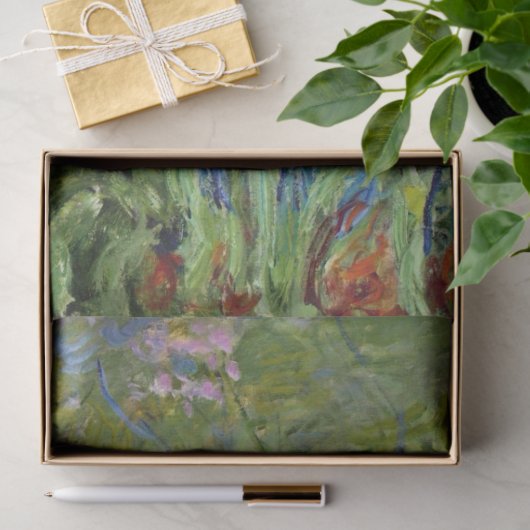 Papier Mousseline Fleurs d'Agapanthus (par Claude Monet) (Cadeau)