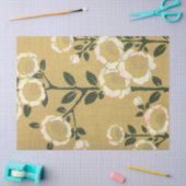 Papier Mousseline Fleurs d'anémones blanches (Artisanat)
