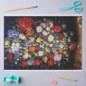 Papier Mousseline Fleurs dans le bâtiment en bois, Jan Brueghel l'An (Artisanat)