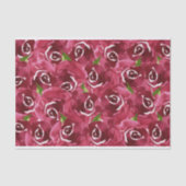 Papier Mousseline Fleurs d'aquarelle Claret violet (Recto)