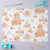 Papier Mousseline Fleurs d'automne citrouilles en Feuilles d'automne (Artisanat)