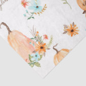 Papier Mousseline Fleurs d'automne citrouilles en Feuilles d'automne (Détail)