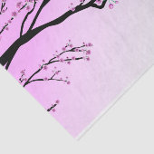 Papier Mousseline Fleurs de cerisier pourpres Sakura (Détail)