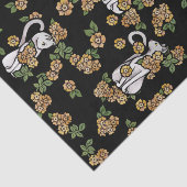 Papier Mousseline Fleurs de chats blancs (Détail)