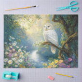 Papier Mousseline Fleurs de chouette enchantées et décantation de la (Artisanat)