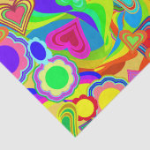 Papier Mousseline Fleurs de Coeurs super (Détail)