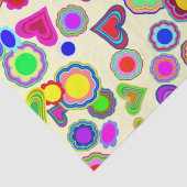 Papier Mousseline Fleurs de Coeurs super (Détail)