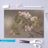 Papier Mousseline Fleurs de colibri et de pomme par Martin Heade (Artisanat)