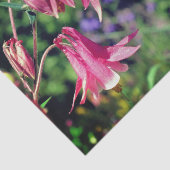 Papier Mousseline Fleurs de colonnes roses Gros plan Découpage (Détail)