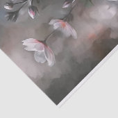 Papier Mousseline Fleurs de cosmos rose foncé (Détail)