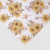 Papier Mousseline Fleurs de couleur aquarelle (Détail)