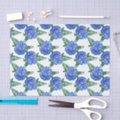 Papier Mousseline fleurs de couleur d'eau (Artisanat)