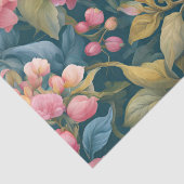 Papier Mousseline Fleurs de couleur vive florale (Détail)