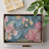 Papier Mousseline Fleurs de couleur vive florale (Cadeau)