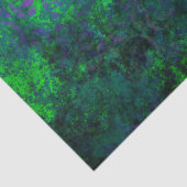 Papier Mousseline Fleurs de crayon mauve sur la page verte (Détail)