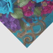 Papier Mousseline Fleurs de découpage modernes papier tissu couronné (Détail)