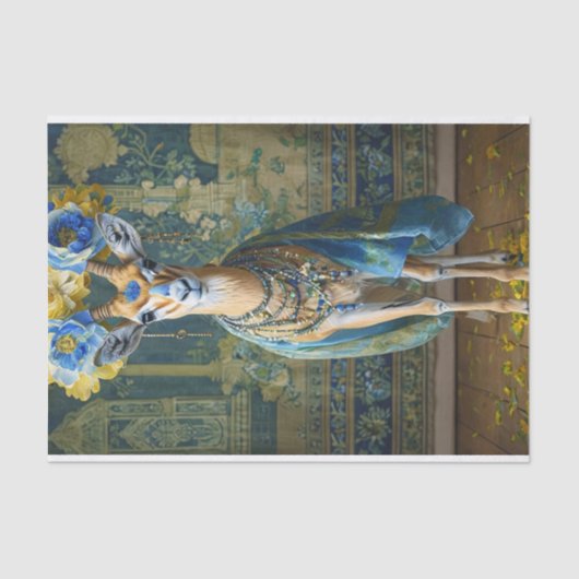 Papier Mousseline Fleurs de gazelle (Recto)