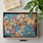 Papier Mousseline Fleurs de jardin Abstraites pour n'importe quelle  (Cadeau)