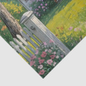 Papier Mousseline Fleurs de jardin rustique (Détail)