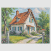 Papier Mousseline Fleurs de jardin rustique (Recto)