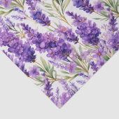 Papier Mousseline Fleurs de lavande élégantes (Détail)