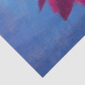 Papier Mousseline Fleurs de Lotus Abstraites colorées (Détail)