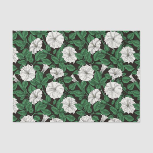 Papier Mousseline Fleurs de lune 2 (Recto)