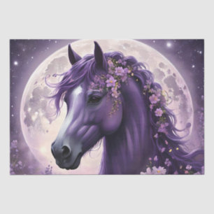 Papier Mousseline Fleurs de lune de cheval pourpres, Imaginaire
