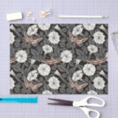 Papier Mousseline Fleurs de lune et sphinx Moths 2 (Artisanat)