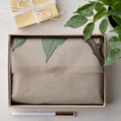Papier Mousseline Fleurs de Magnolia (Cadeau)