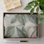 Papier Mousseline Fleurs de Magnolia (Cadeau)