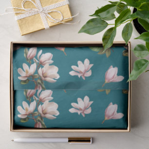 Papier Mousseline Fleurs de Magnolia du Sud 