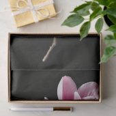 Papier Mousseline Fleurs de Magnolia Rose (Cadeau)