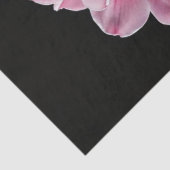 Papier Mousseline Fleurs de Magnolia Rose (Détail)