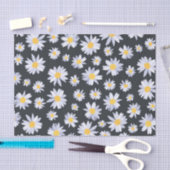 Papier Mousseline Fleurs de marguerite blanche classique Botanique (Artisanat)