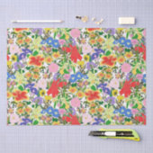 Papier Mousseline Fleurs de matin (Artisanat)