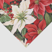 Papier Mousseline Fleurs de Noël (Détail)