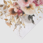Papier Mousseline Fleurs de noël colorées (Détail)