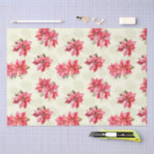 Papier Mousseline Fleurs de Noël Poinsettia classiques (Artisanat)