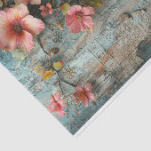 Papier Mousseline Fleurs de papier Mélange de supports (Détail)