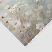 Papier Mousseline Fleurs de pâquerette élégantes et délicates en déc (Détail)