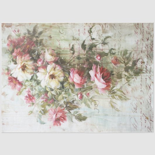 Papier Mousseline Fleurs de passion (Recto)