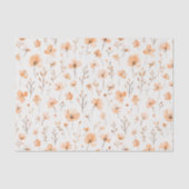 Papier Mousseline Fleurs de Pêche Anniversaire (Recto)