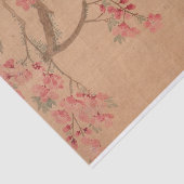 Papier Mousseline Fleurs de pêches et oiseaux par Ma Yuanyu (Détail)