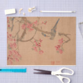 Papier Mousseline Fleurs de pêches et oiseaux par Ma Yuanyu (Artisanat)