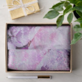 Papier Mousseline Fleurs De Peine Rose Avec Remplacement De Texte ma (Cadeau)