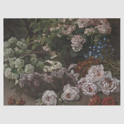 Papier Mousseline Fleurs de printemps - Claude Monet (Recto)