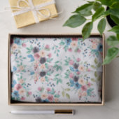 Papier Mousseline Fleurs de printemps colorées motif (Cadeau)