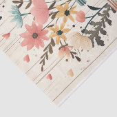 Papier Mousseline Fleurs de printemps dans les jarres de Mason Décou (Détail)