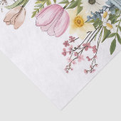 Papier Mousseline Fleurs de printemps dans les jarres de Mason Décou (Détail)